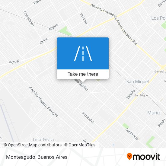 Monteagudo map