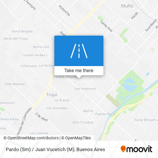 Pardo (Sm) / Juan Vucetich (M) map