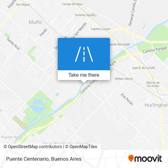 Puente Centenario map