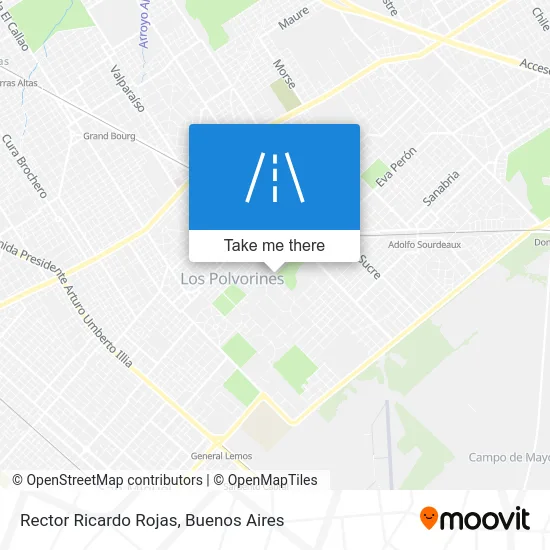 Rector Ricardo Rojas map