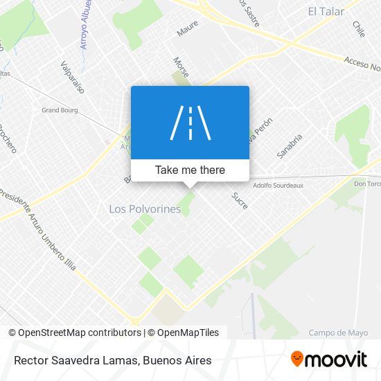 Rector Saavedra Lamas map