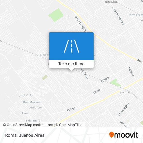 Roma map