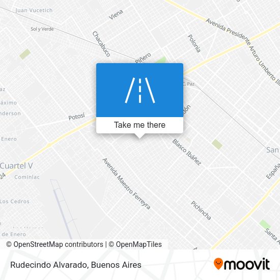 Mapa de Rudecindo Alvarado