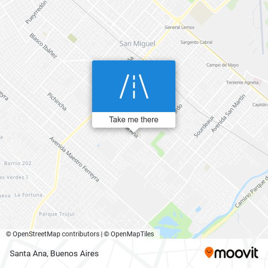 Santa Ana map