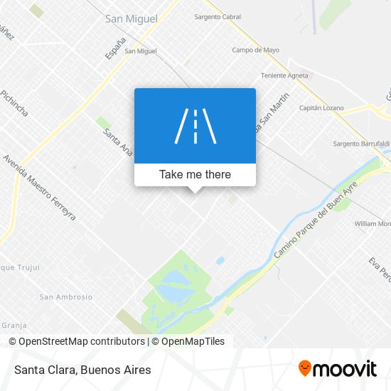 Santa Clara map