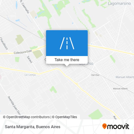 Santa Margarita map