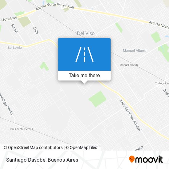 Santiago Davobe map