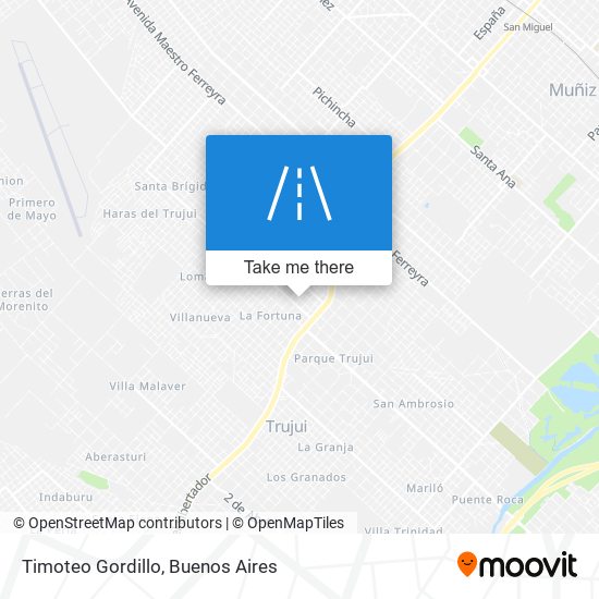 Timoteo Gordillo map