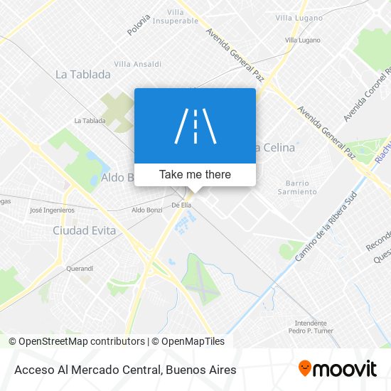 Mapa de Acceso Al Mercado Central