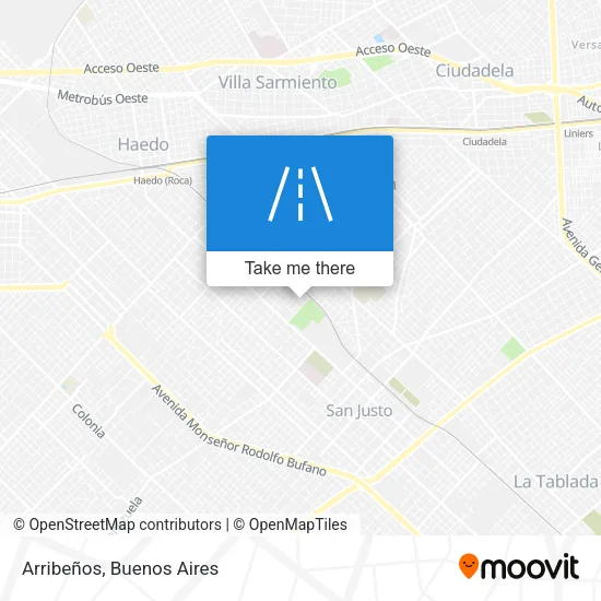 Arribeños map
