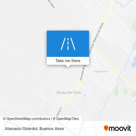 Atanasio Girardot map