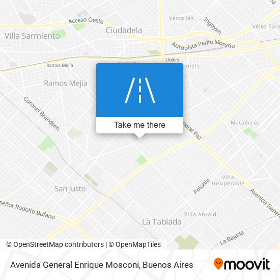 Avenida General Enrique Mosconi map