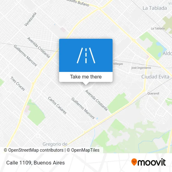 Mapa de Calle 1109