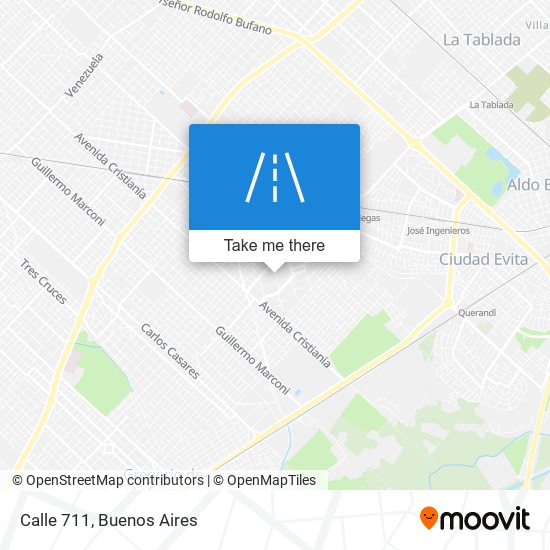 Calle 711 map