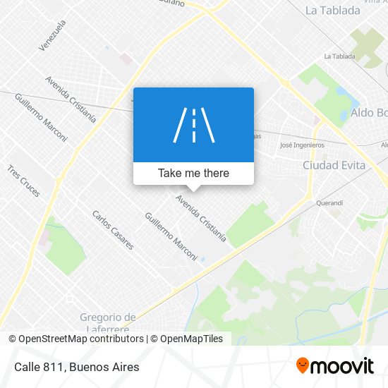 Calle 811 map