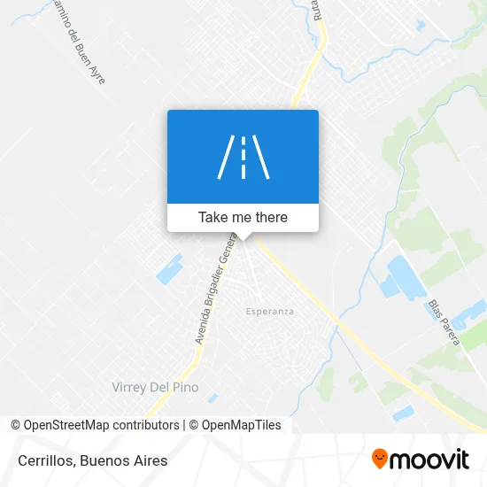 Cerrillos map