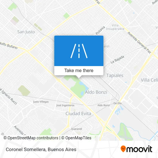 Coronel Somellera map