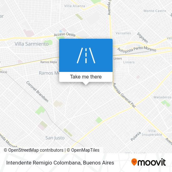 Intendente Remigio Colombana map