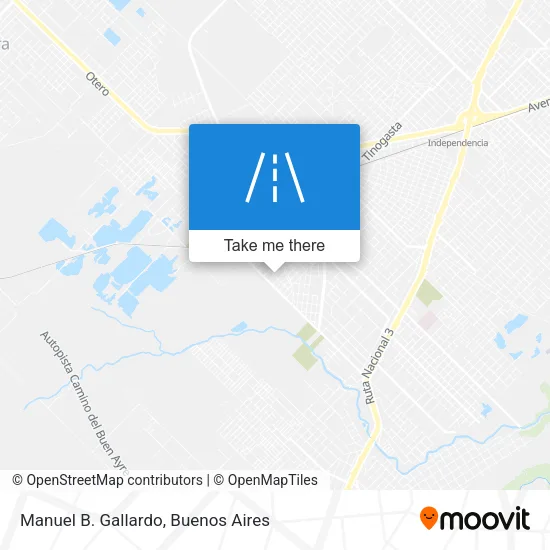 Manuel B. Gallardo map