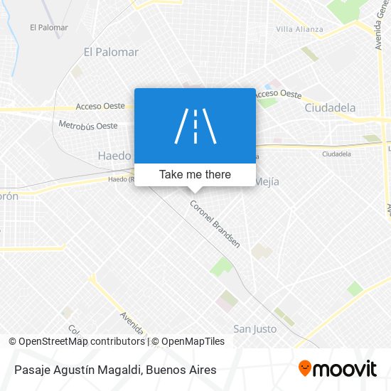 Pasaje Agustín Magaldi map