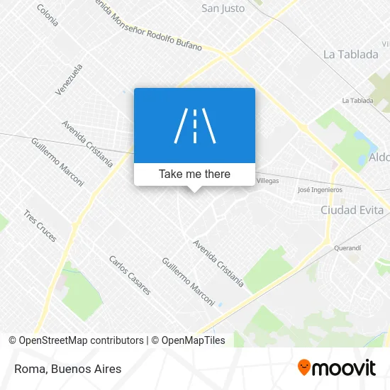 Roma map