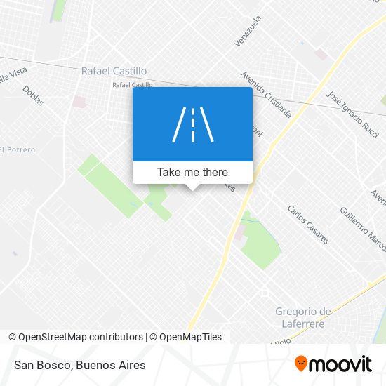 San Bosco map