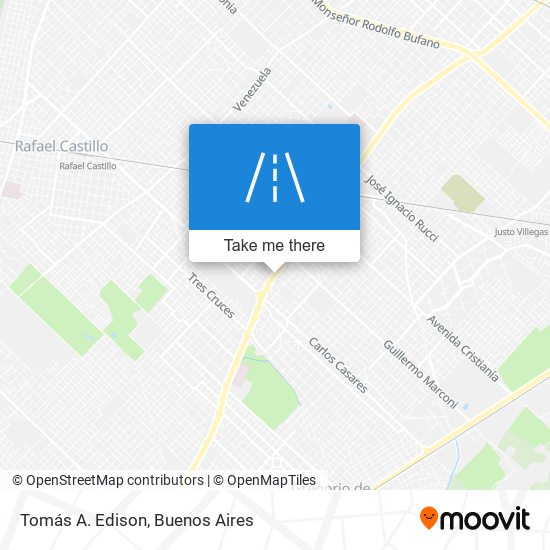 Tomás A. Edison map