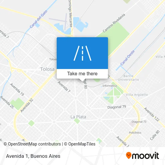 Avenida 1 map