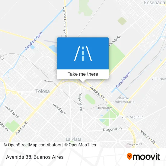 Avenida 38 map