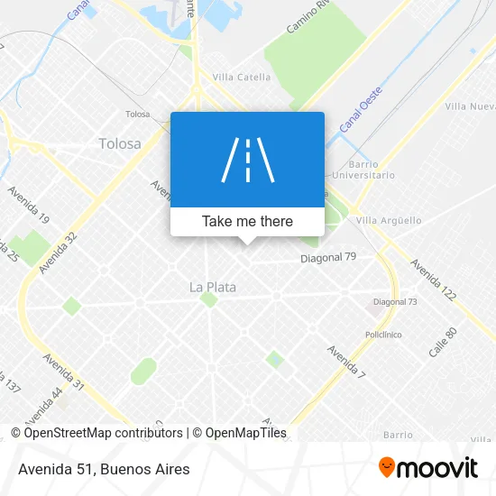 Avenida 51 map
