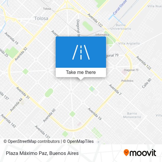 Mapa de Plaza Máximo Paz