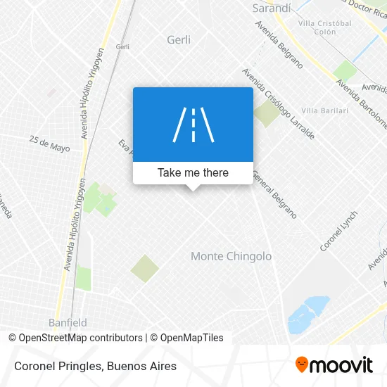 Coronel Pringles map