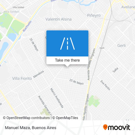 Mapa de Manuel Maza