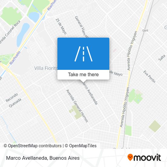 Mapa de Marco Avellaneda