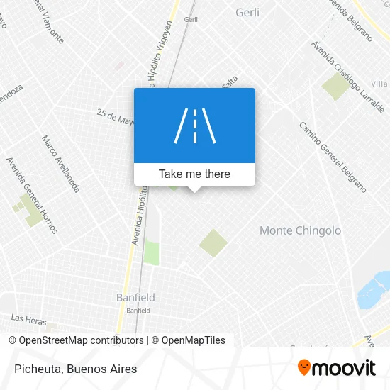 Mapa de Picheuta