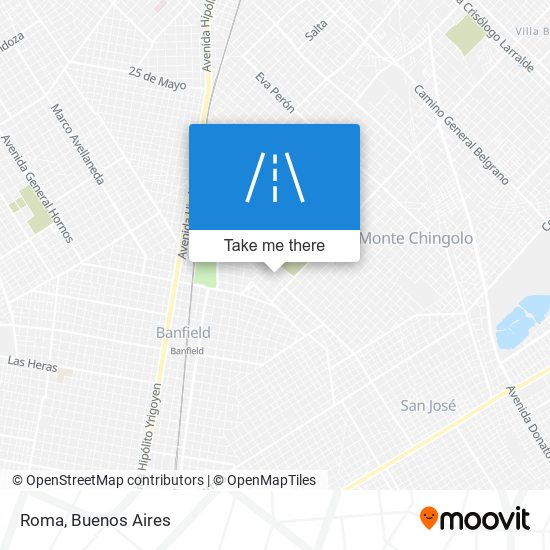 Roma map