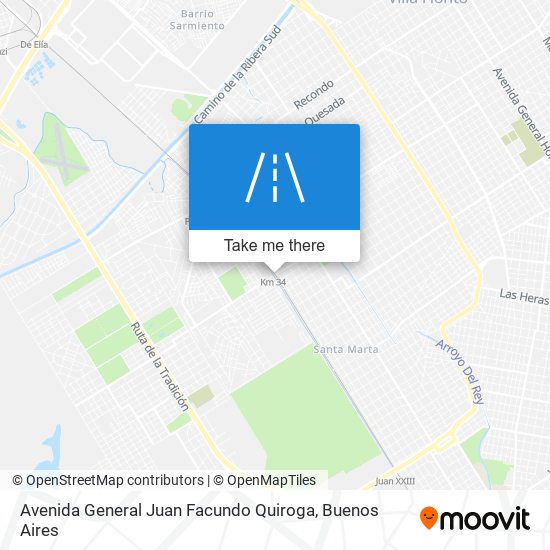 Mapa de Avenida General Juan Facundo Quiroga