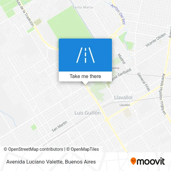 Avenida Luciano Valette map