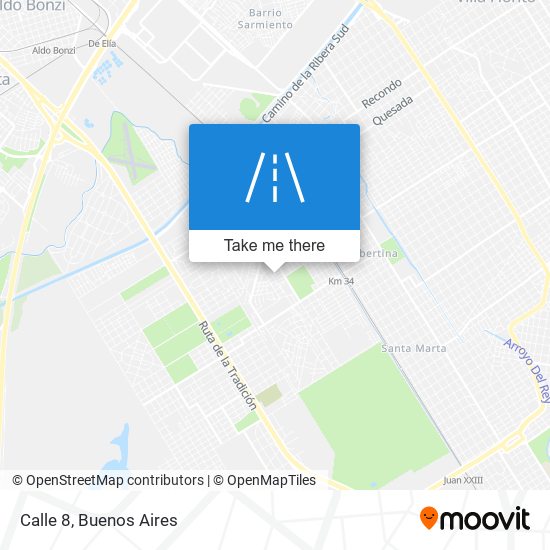 Calle 8 map
