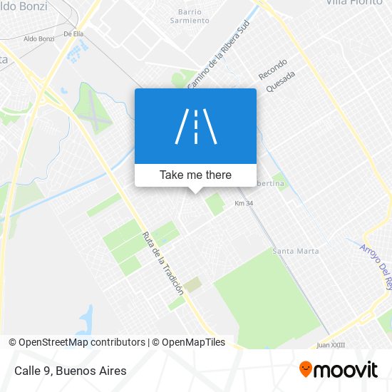 Calle 9 map