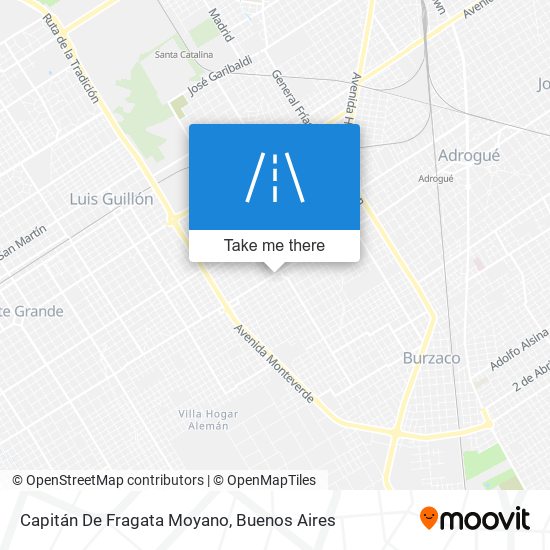 Capitán De Fragata Moyano map