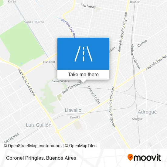 Coronel Pringles map