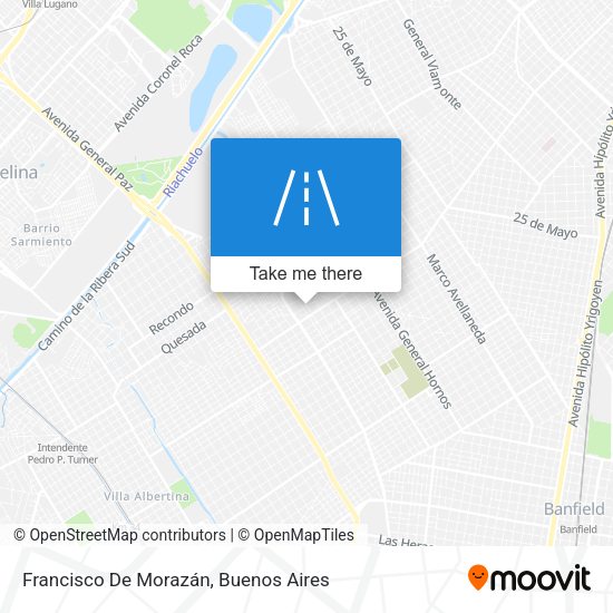 Mapa de Francisco De Morazán