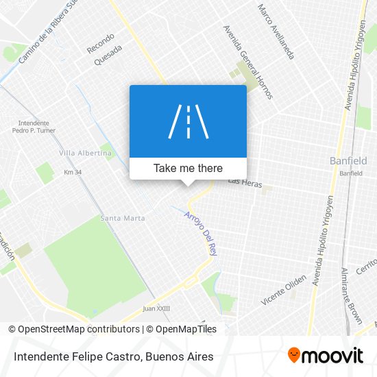 Intendente Felipe Castro map