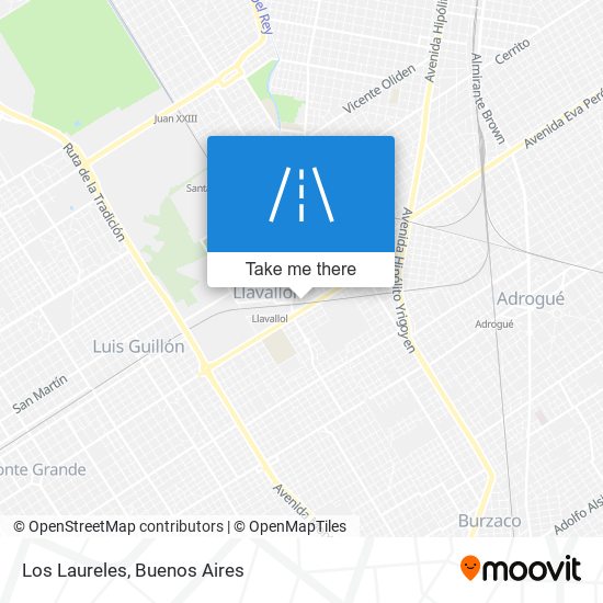 Los Laureles map