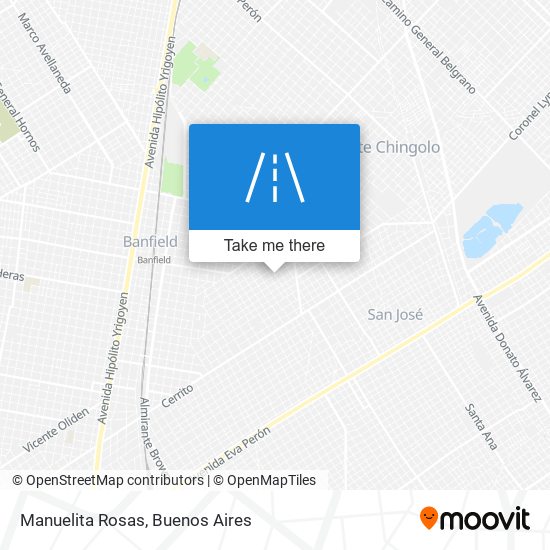 Manuelita Rosas map