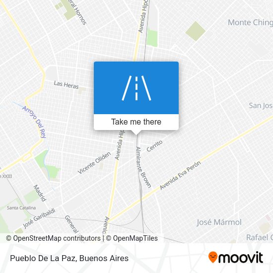 Mapa de Pueblo De La Paz
