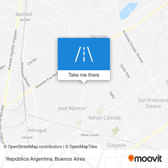 República Argentina map