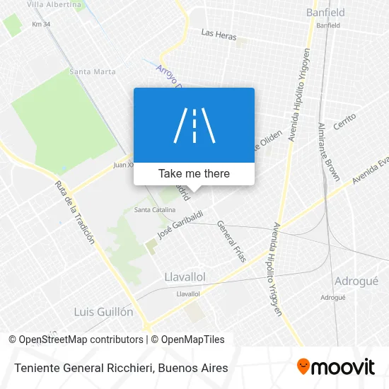 Teniente General Ricchieri map