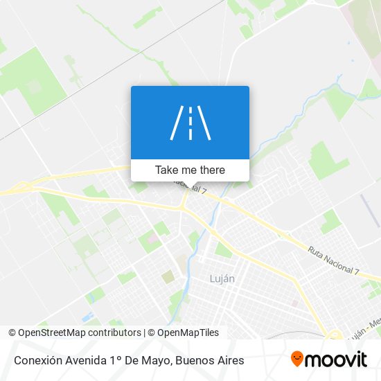 Conexión Avenida 1º De Mayo map